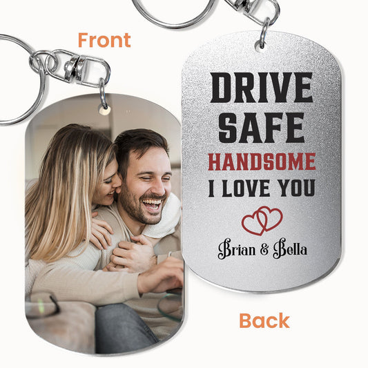 (Photo Inserted) Drive Safe My Love - Personalized Keychain